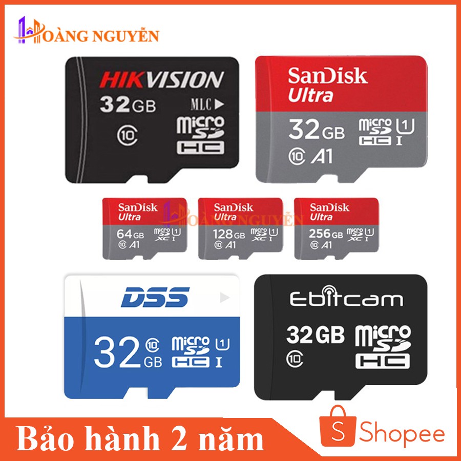 [NHÀ PHÂN PHỐI] Thẻ Nhớ Camera 32gb 64gb 128gb Hikvision/DSS /Ebitcam/San.Disk
