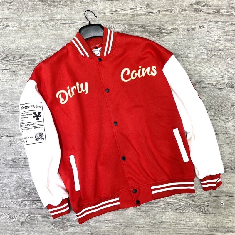 Áo khoác Bomber Dirty Coin , Áo bóng chày, unisex | BigBuy360 - bigbuy360.vn