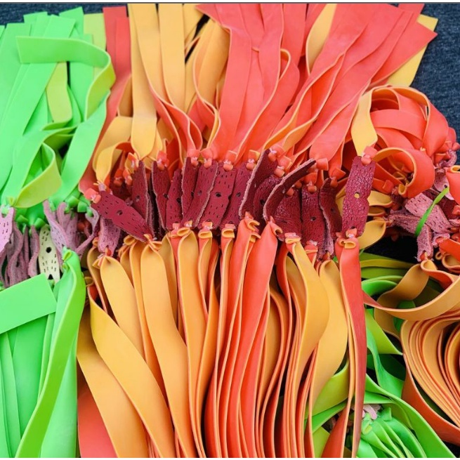 Bộ 10 Dây Thun - Dây Ná Cao Su 2 Lớp dày 0.65mm 0.75mm 1mm 1,2mm 1,5mm siêu dai cao cấp