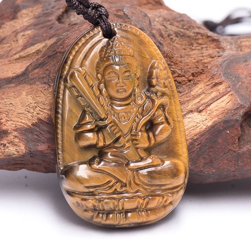 [TO] Mặt dây chuyền Phật Bản Mệnh Bồ Tát Hư Không Tạng tuổi Sửu, Dần  5cm x 3.5cm tặng dây đeo đẹp
