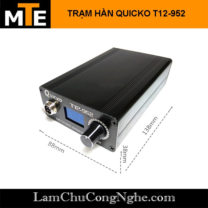 Trạm hàn T12 Quicko T12-952 bản quốc tế hiển thị OLED 220V