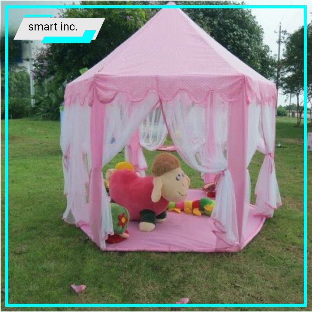 Lều Lục Giác Cắm Trại Đi Chơi ⚜️FREESHIP⚜️ Mùng Màn Che Bảo Vệ Lều Nhà Công Chúa Hoàng Tử Cho Bé Gái Ngủ Vui Chơi 1.4m