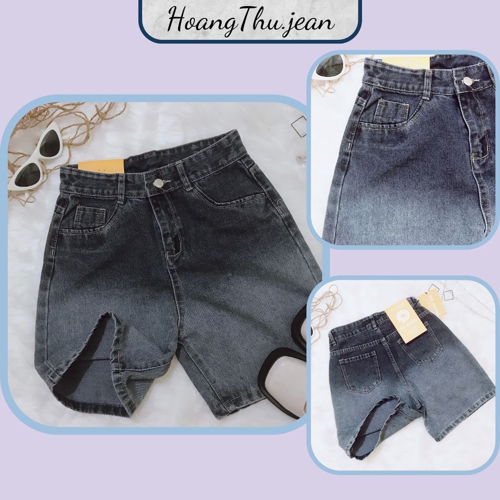 Quần sóc bò nữ, Quần short jean nữ lưng cao siêu tôn dáng