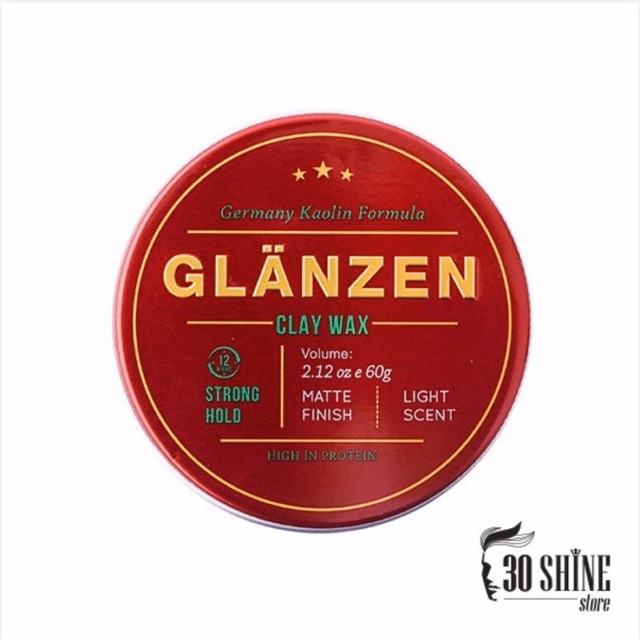 Sáp Glanzen Clay 60g - Sáp Chính Hãng Bán Chạy Số 1 Thị Trường