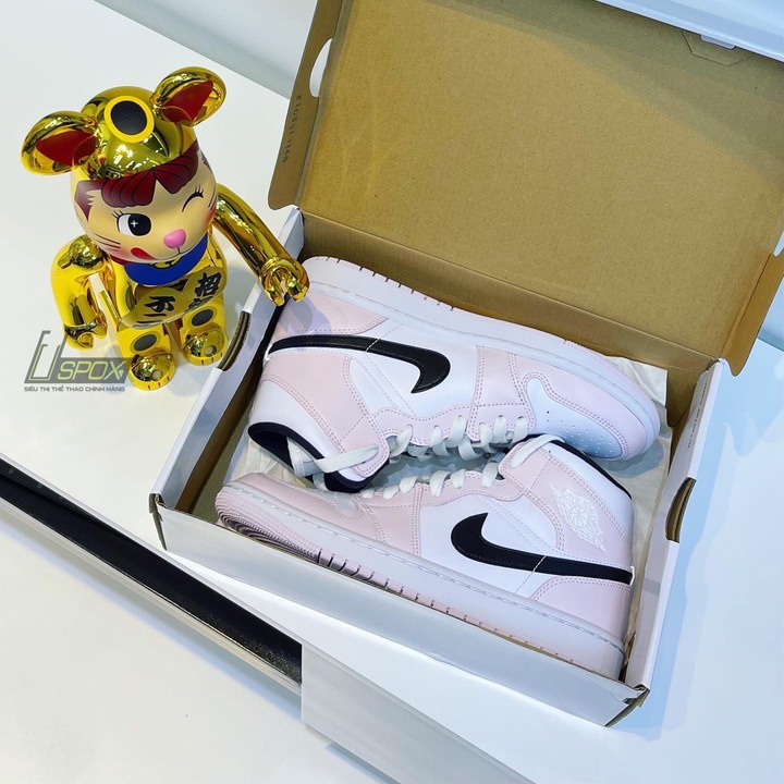 Giày Nike Jordan 1 Mid Barely Rose