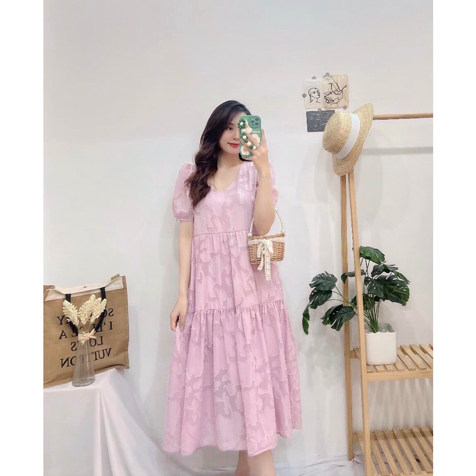 ĐẦM HOA BABYDOL DÁNG XÒE CỰC SANG TRỌNG-Hình shop chụp thật