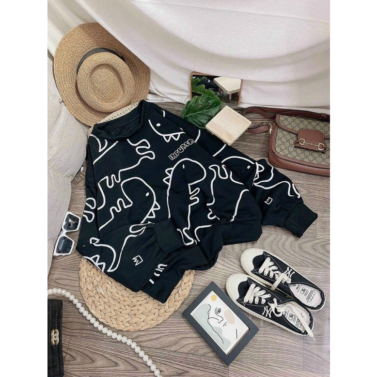 Áo Hoodie Sweater Ulzzang Unisex In Hình Shasensi Vải Nỉ Ngoại Cao Cấp Phối Dáng Rộng Phong Cách Dễ Thương HoT Trend Mới