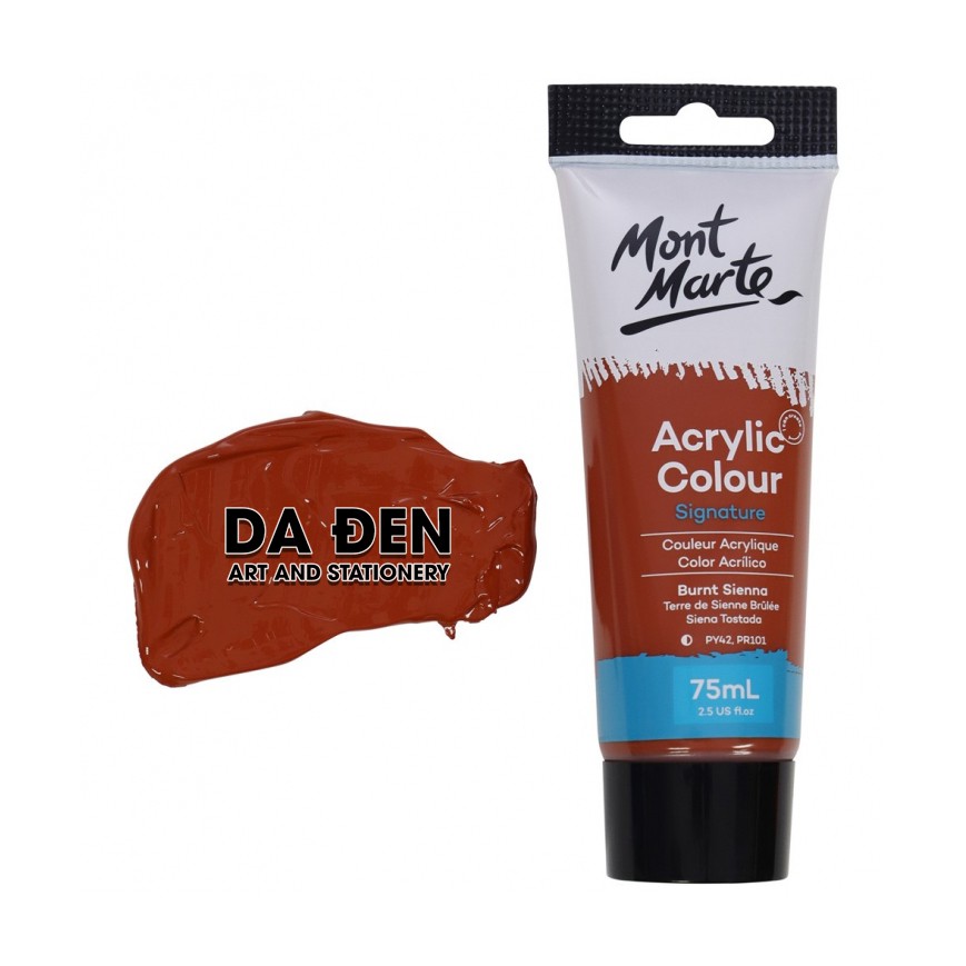 [DA ĐEN] Màu Mont Marte Acrylic Colour 75ml (2.54oz) - Burnt Sienna