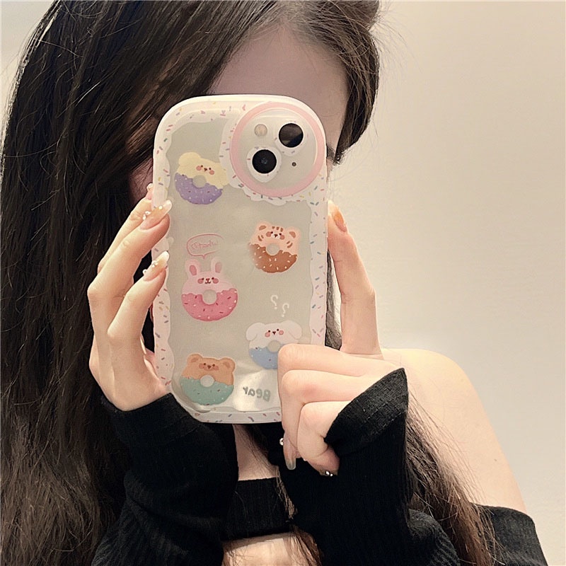 Ốp lưng iphone ốp Điện Thoại Hình Bánh Donut Chống Sốc Cho iPhone 14 13 12 11 PROMAX XS XR XSMAX SE2020 6 7 8PLUS