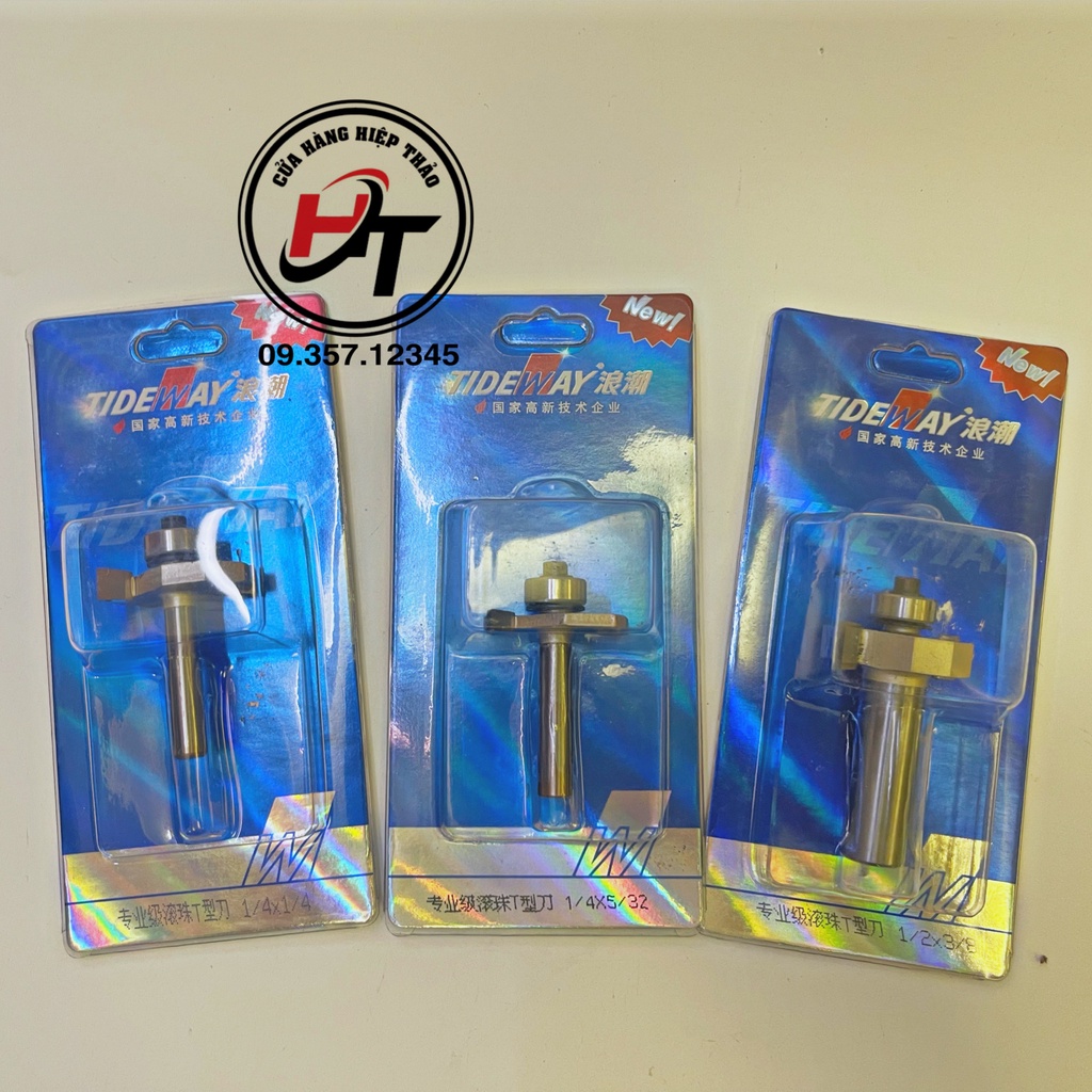 Mũi phay gỗ cuốc rãnh 2 cánh mũi móc ngang TIDEWAY cao cấp MSC-TW