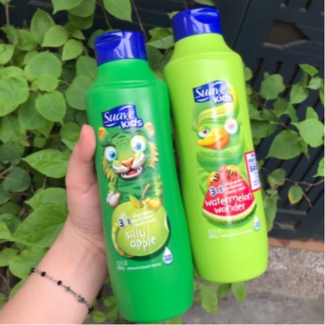 Sữa tắm gội xả 3 trong 1 Suave Kids 665ml (Mỹ)