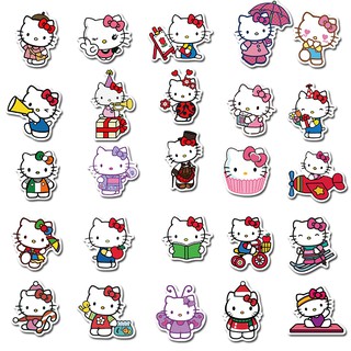 Bộ 50 Miếng Dán Hoạt Hình Hello Kitty Dễ Thương