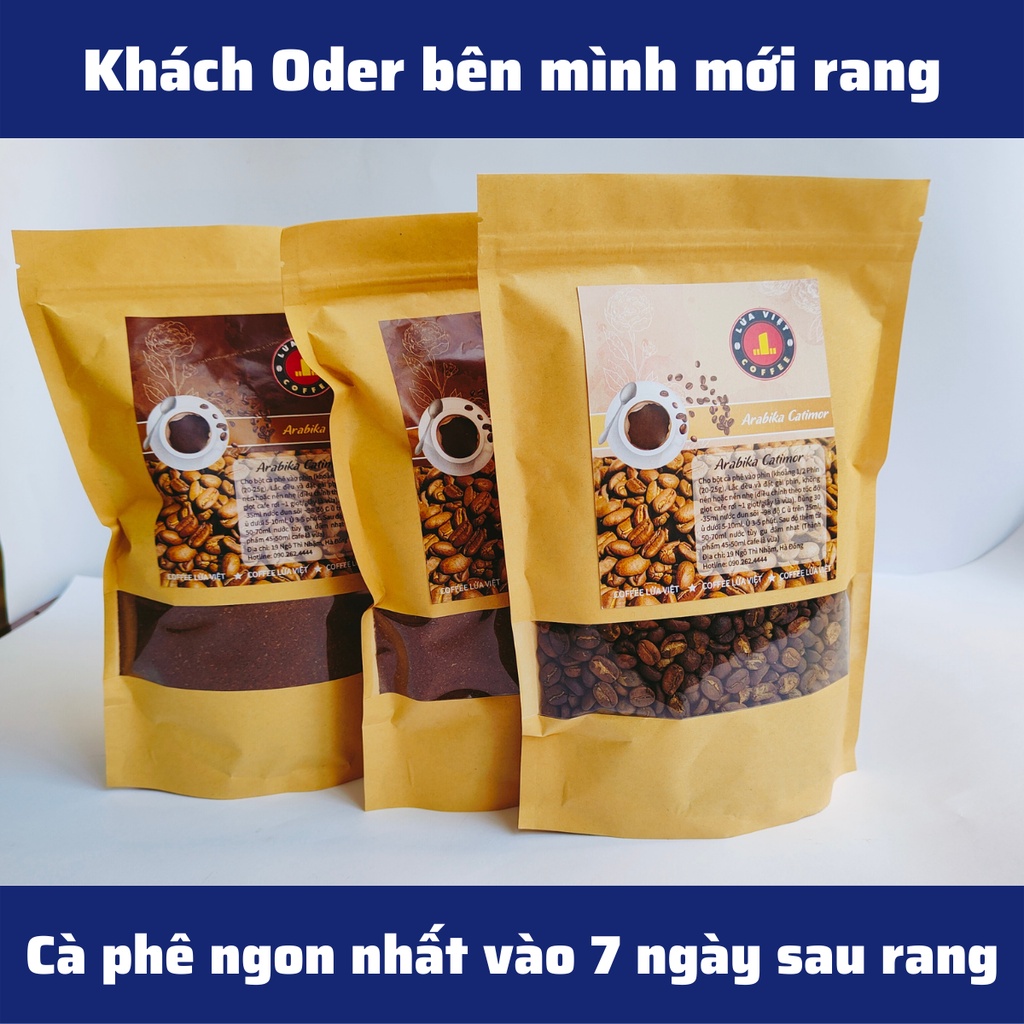 Cà Phê Arabica Catimor cafe rang mộc nguyên chất thơm ngọt vị chua cam ít đắng phù hợp pha máy mix pha phin | BigBuy360 - bigbuy360.vn