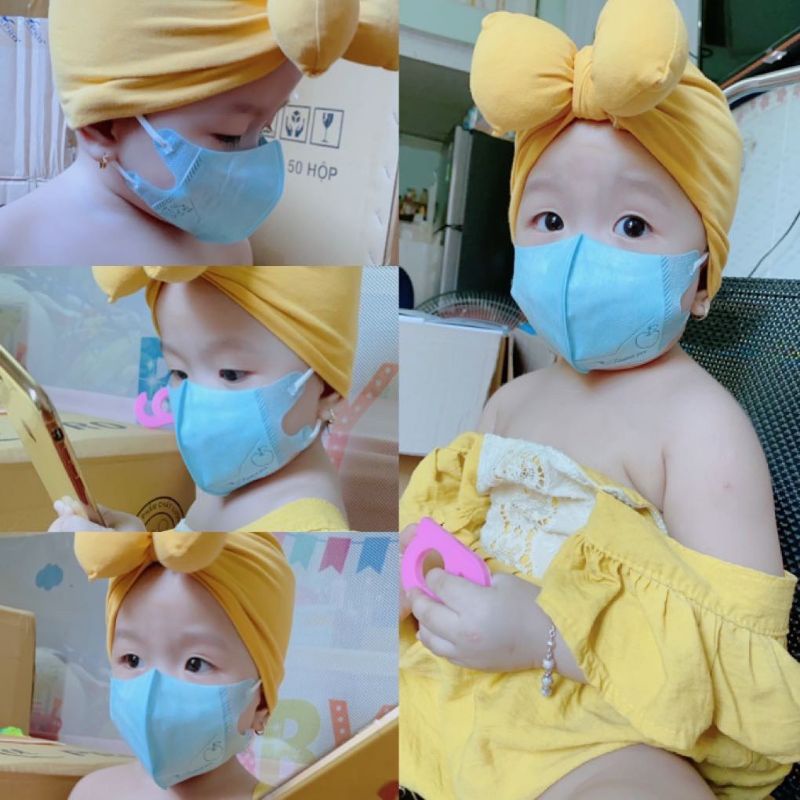 CHÍNH HÃNG- Khẩu trang y tế cho bé khẩu trang 5D kháng khuẩn cao cấp 4 lớp thương hiệu FAMAPRO chất lượng cao 10c