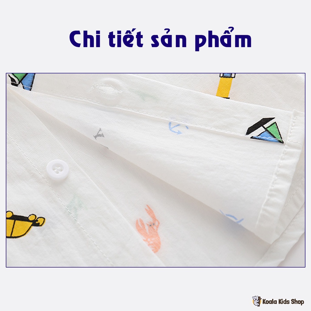 Áo sơ mi cộc tay bé trai Áo POLO chất cotton cho trẻ em từ 1-7 tuổi