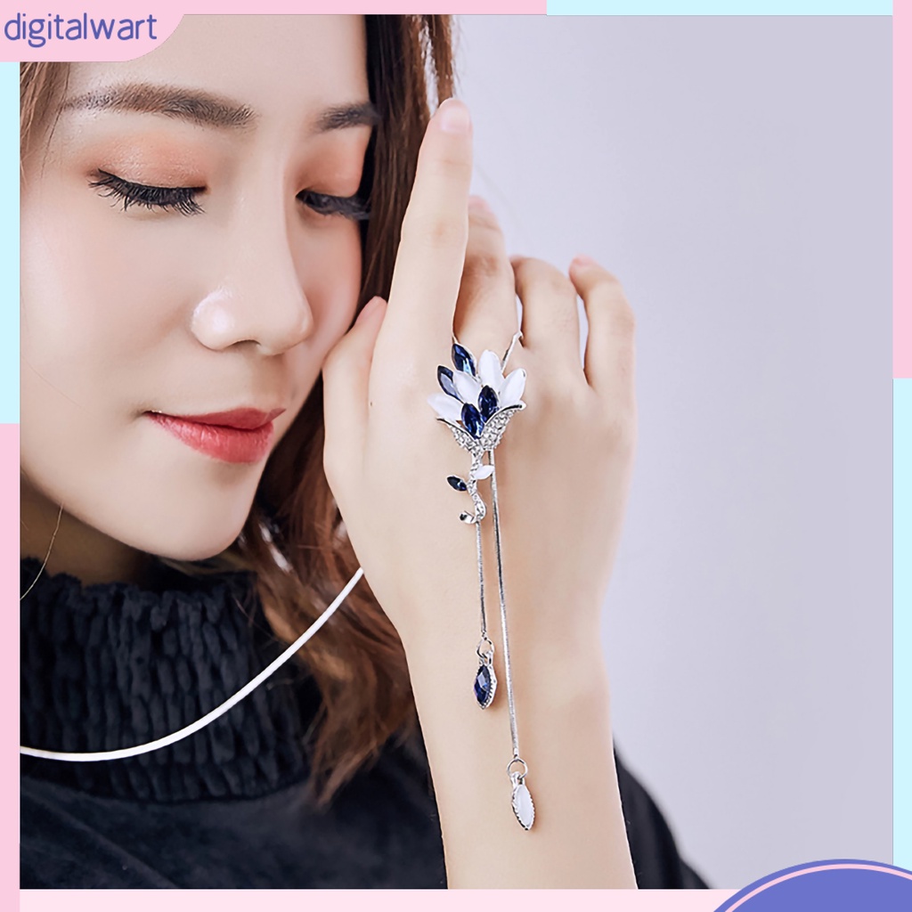 Dây chuyền dáng dài họa tiết đính đá kiểu dáng thời trang cho nữ