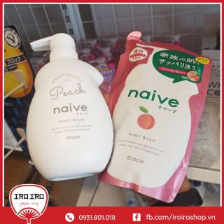 Sữa tắm Naive Organic Nhật Bản 530ml