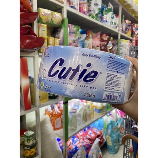 GIẤY VỆ SINH CUỘN LỚN CUTIE 700g
