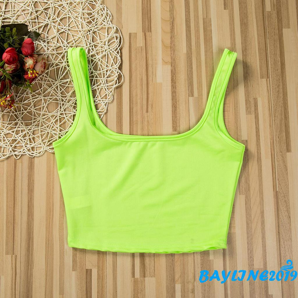 Áo Croptop Hai Dây Màu Trơn Gợi Cảm Cho Nữ