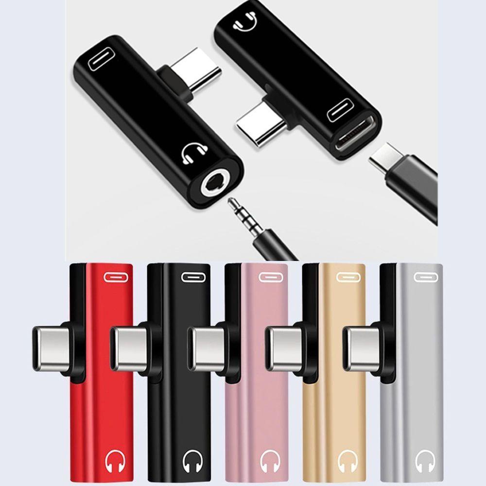 Đầu Chuyển Đổi Âm Thanh Loại C 2 Trong 1 Giắc Cắm 3.5mm