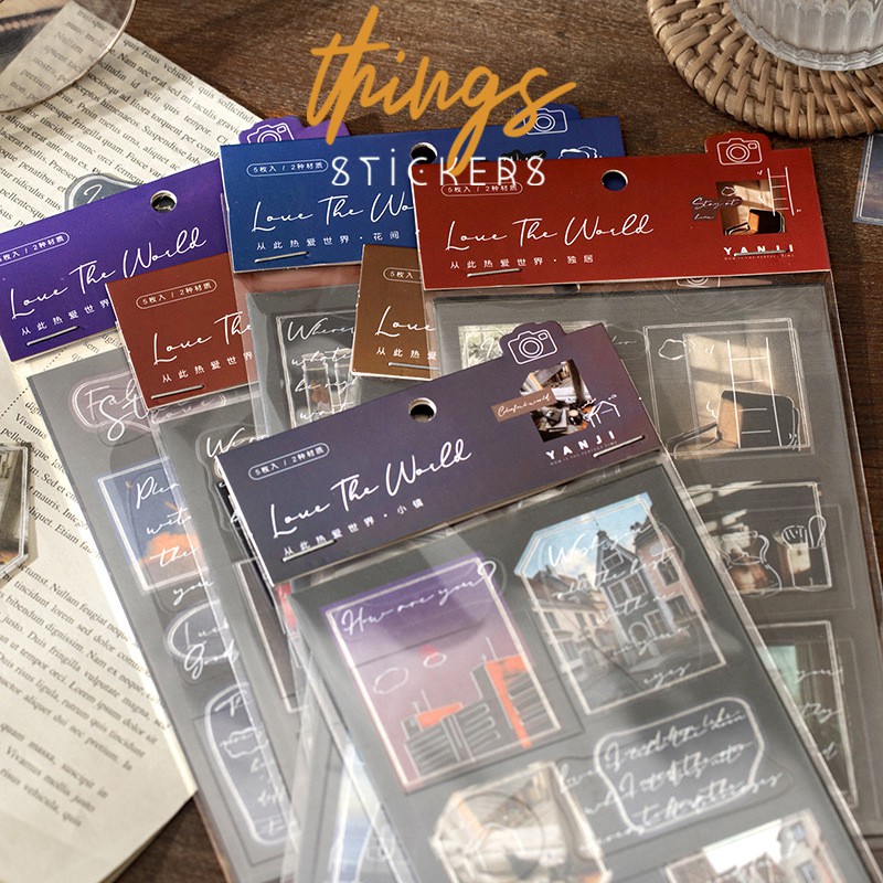 Sticker vintage ảnh phong cảnh retro aesthetic sticker dán điện thoại trang  trí sổ planner bullet journal | Shopee Việt Nam