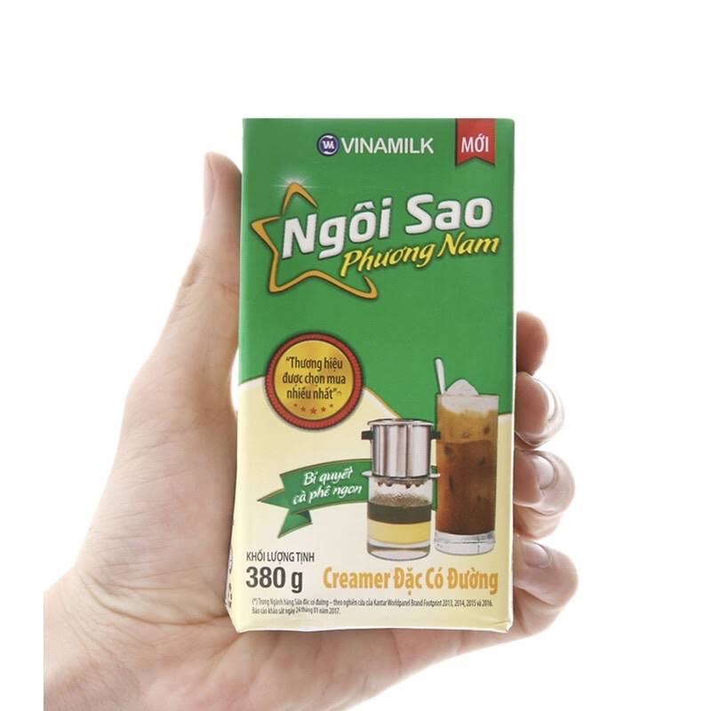 Sữa  đặc  có  đường  Ngôi sao hộp  giấy 380g