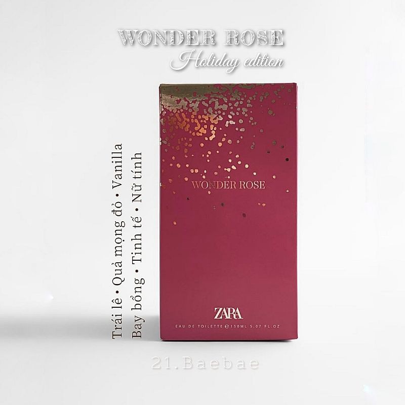 SAMPLE SALE - Nước hoa Zara Wonder Rose 150ml