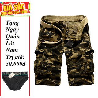 [FREESHIP_99K] QUẦN SHORT NAM KAKI TÚI HỘP RẰN RI tặng ngay quần lót nam