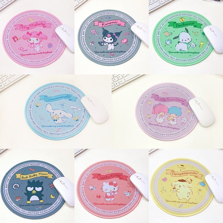 Tấm Lót Chuột Máy Tính Chống Trượt 8 Kiểu Dáng 23X23cm