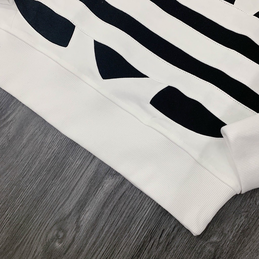 | Ảnh Thật | Áo Das Hoodies Trắng 3 Lá | BigBuy360 - bigbuy360.vn