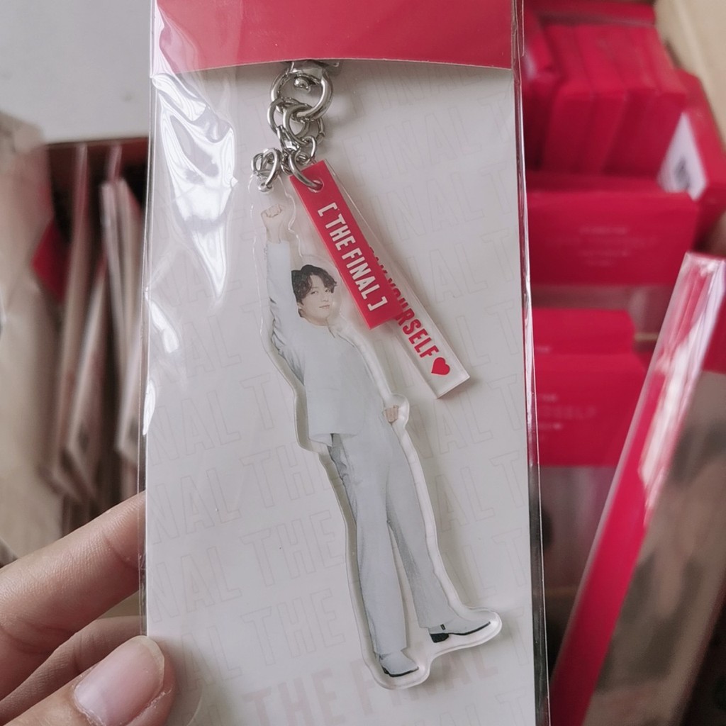 Mini Flag , Acrylic Keyring Bangtan Good Final official (K36)