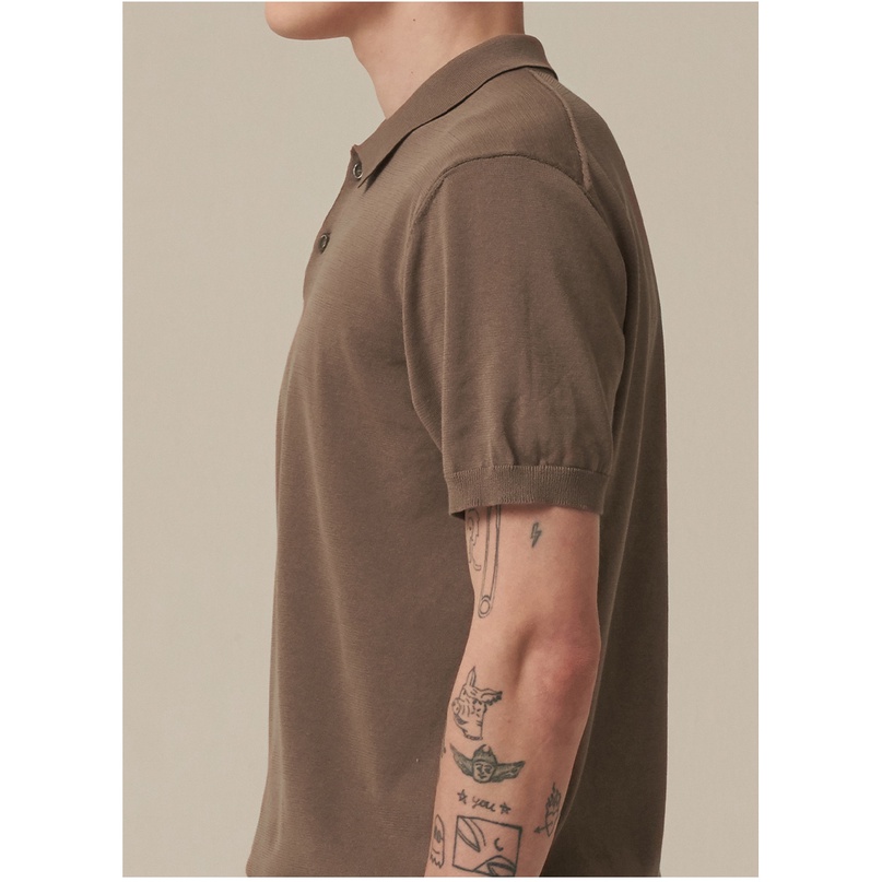 Áo POLO nam dệt kim, xuất dư Hàn Quốc thương hiệu WELLMADECOM, chất liệu cotton thoáng mát - WELLPOLO