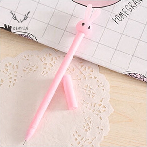 Hoạt hình sáng tạo Thỏ Gel Gel Dễ thương Lõi đen 0,5mm Nhỏ kẹo màu tươi Bút kim