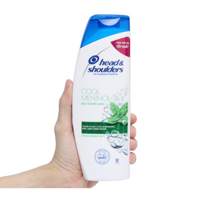 DẦU GỘI HEAD &amp; SHOULDERS BẠC HÀ MÁT LẠNH 350ML - 170ML