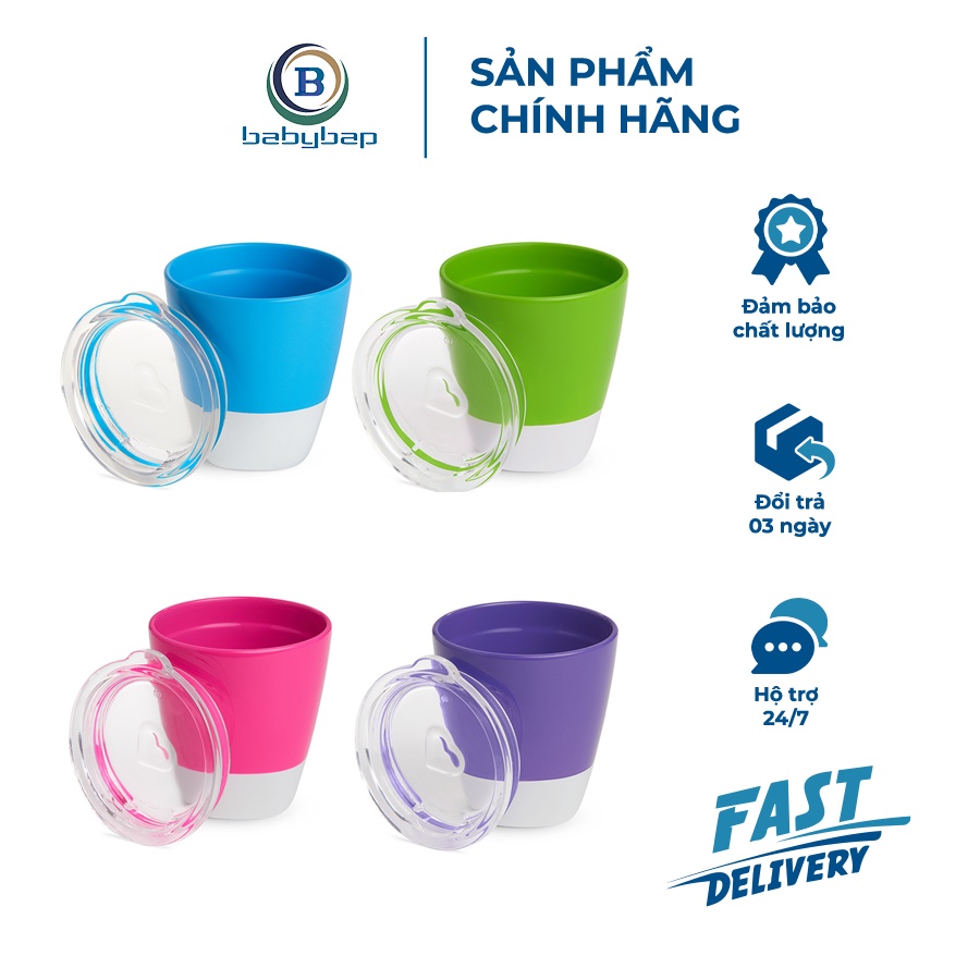 Bộ 2 Cốc Có Nắp Munchkin Dành Cho Bé Từ 18 Tháng Trở Lên.