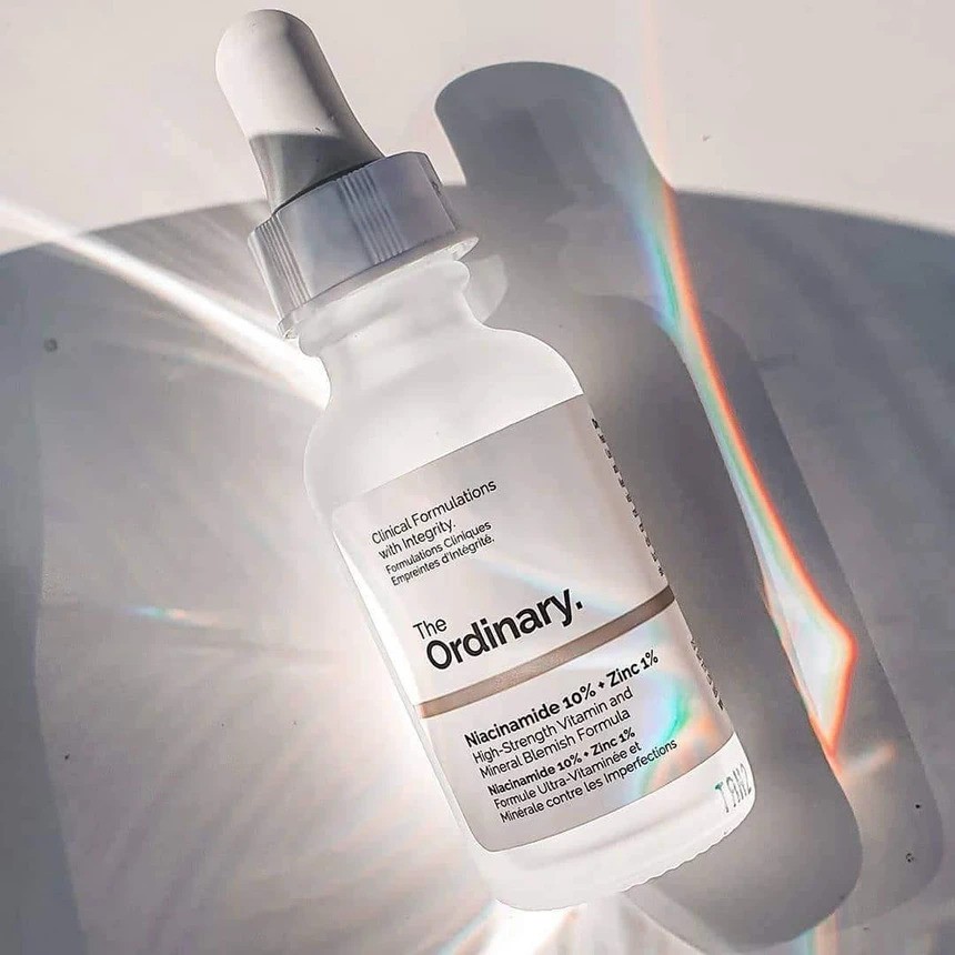 Tinh chất ngăn ngừa mụn giảm thâm se khít lỗ chân lông The Ordinary Niacinamide 10% + Zinc 1% bản Canada 30ml