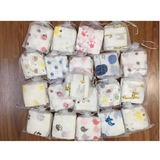 Set khăn sữa aden sợi tre túi lưới