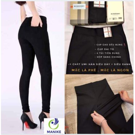 Quần Legging cạp cao chất umi cao cấp_kèm hộp siêu xinh_BU_BE_RY