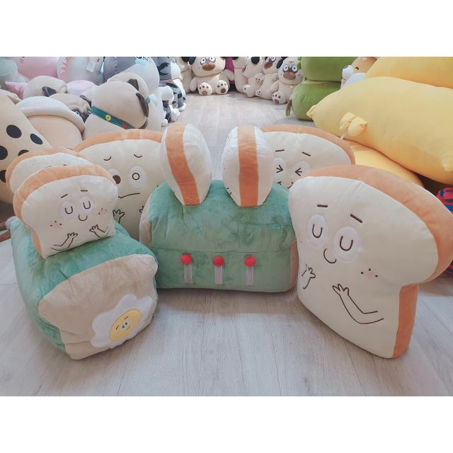 Gấu bông Gối mền ❤️ lò bánh Sanwich ❤️ lông nhung bông mịn hàng nhập cao cấp