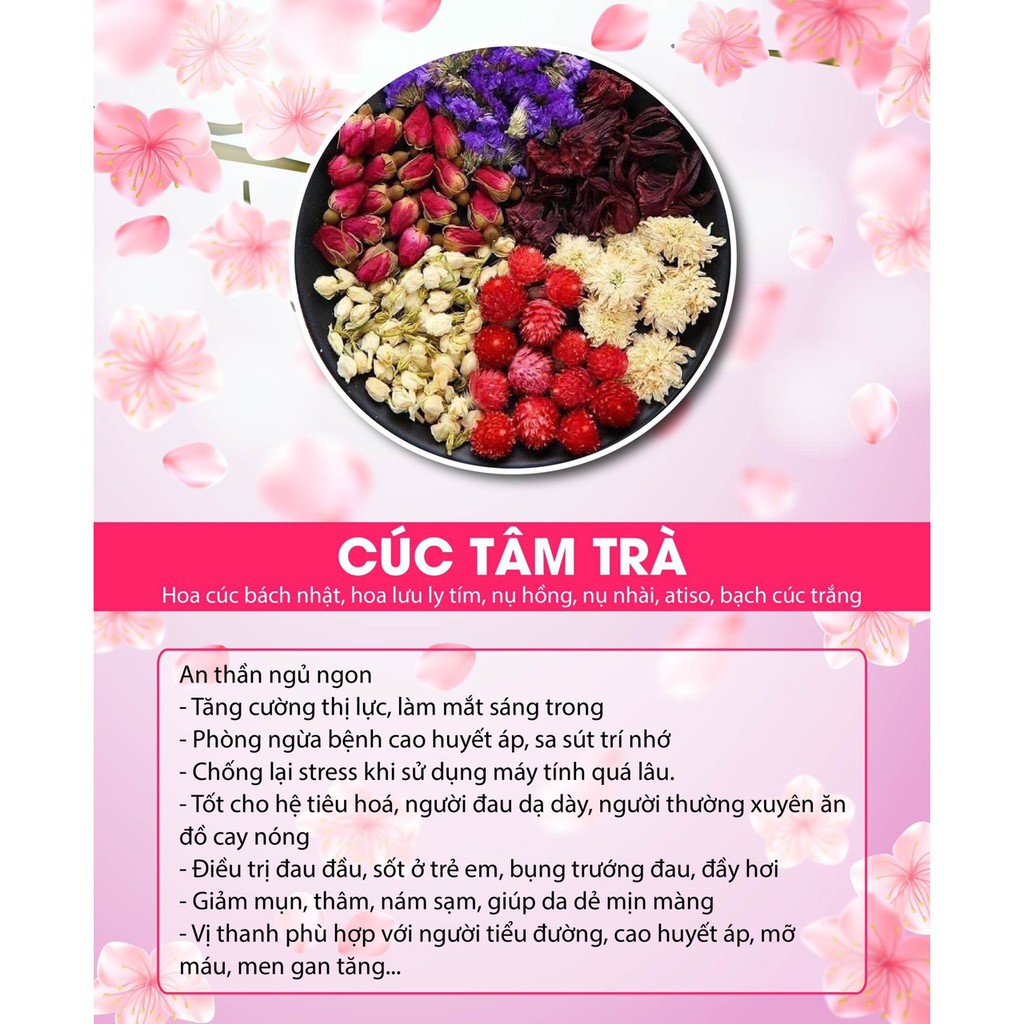 Trà Cúc Tâm Trà tiêu thực, an thần 1 gói dùng thử_trathaomocsi