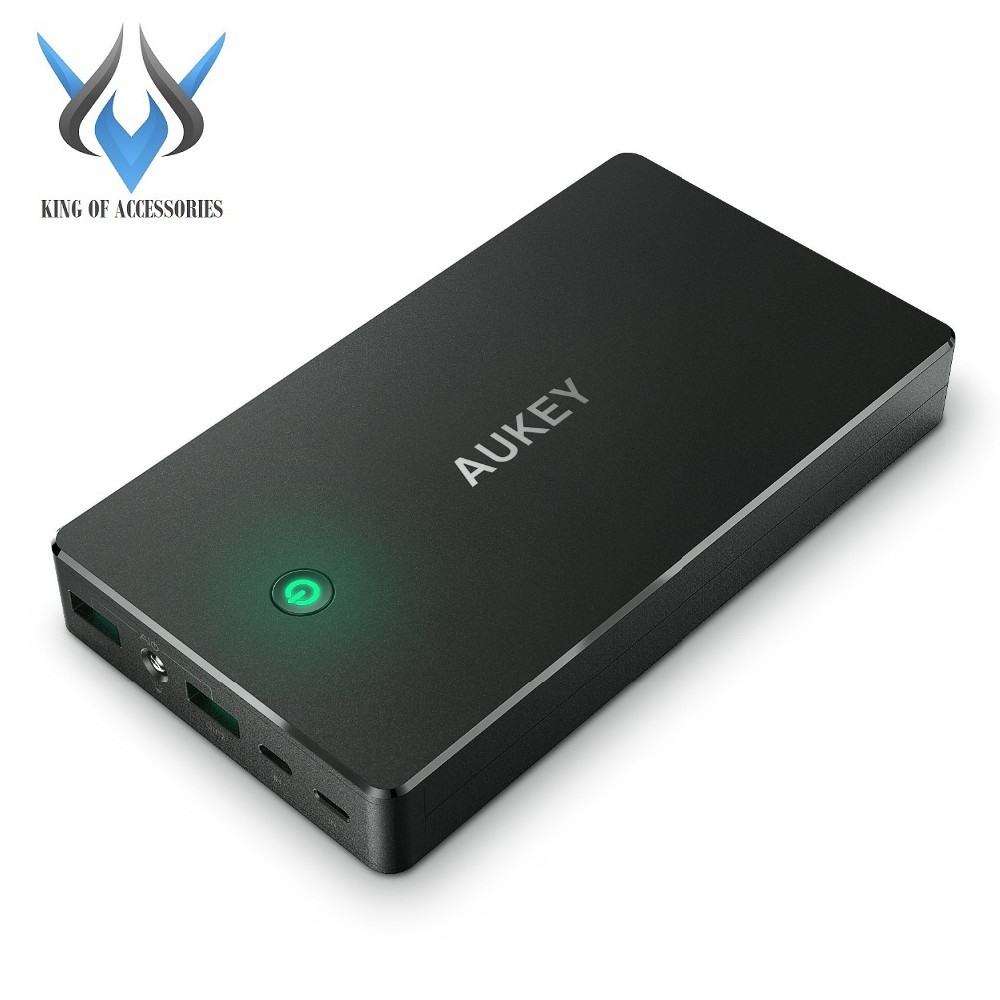 Pin sạc dự phòng Aukey PB-N36 20000mAh 2 cổng input/output (Đen) - Phụ Kiện 1986