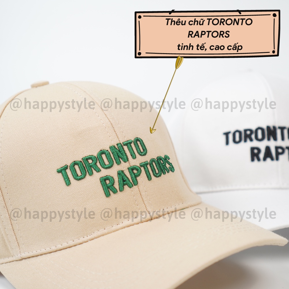 Mũ lưỡi trai ❤️ Nón kết thêu chữ TORONTO chất kaki cao cấp form unisex nam nữ N97 - Happy Style