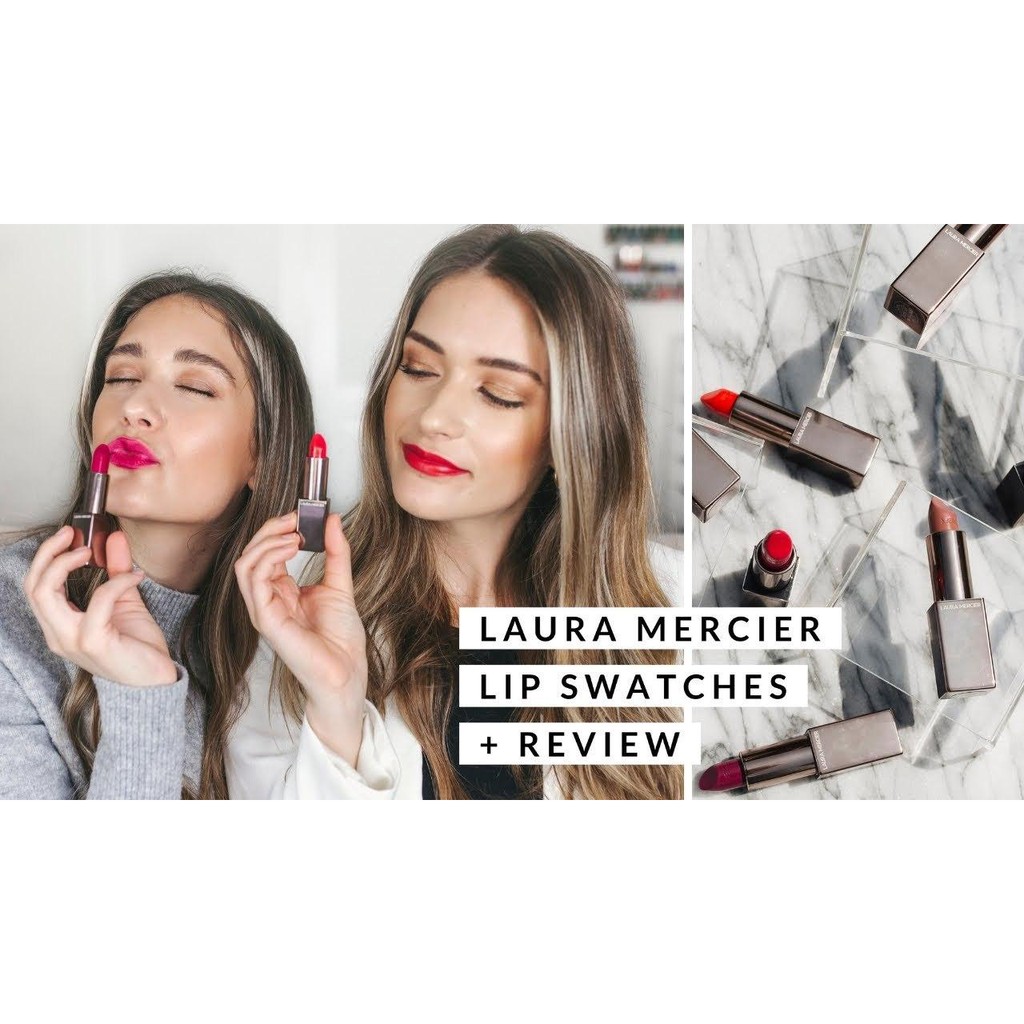 Son Laura Mercier vỉ mẫu thử 3 màu kèm cọ