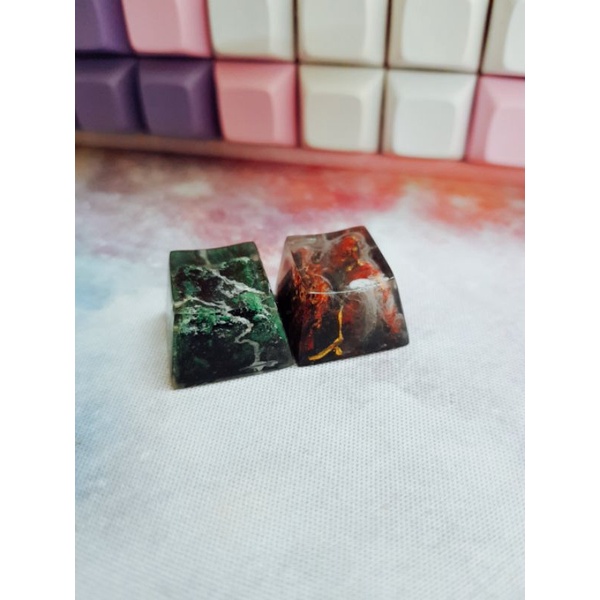 Keycap OEM profile Mountain 1u - Nút bàn phím cơ hình phong cảnh- Keycap