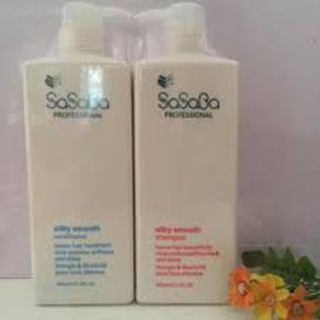 Dầu gội và hoàn hình (dàu xả) Sasaba Vuông 800ml-800ml