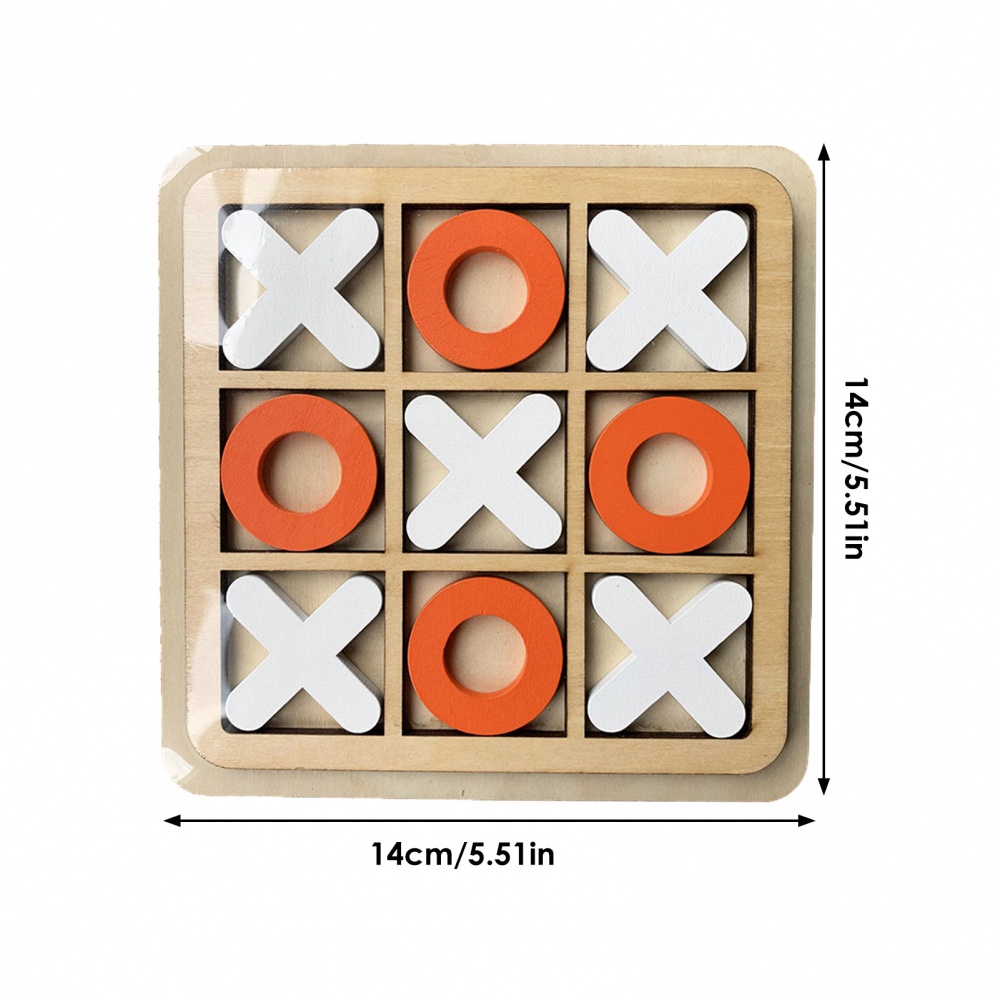 Tic-tac-toe Bảng Gỗ Chơi Game Để Bàn Mini X O Trang Trí Bàn Cà Phê/ Trang Trí Tiệc Cho Trẻ Em