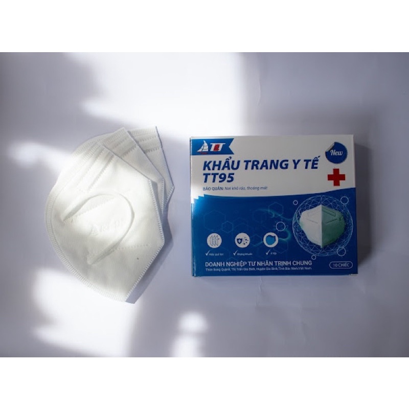 Khẩu Trang Chính Hãng T&amp;T MASK [ Hộp 10 chiếc] .Không Van Thở