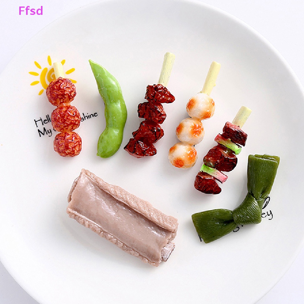{Ffsd} Kẹp Tóc Hình Cánh Gà / Tôm / Khoai Tây Chiên Đồ Nướng Bbq Cho Nữ