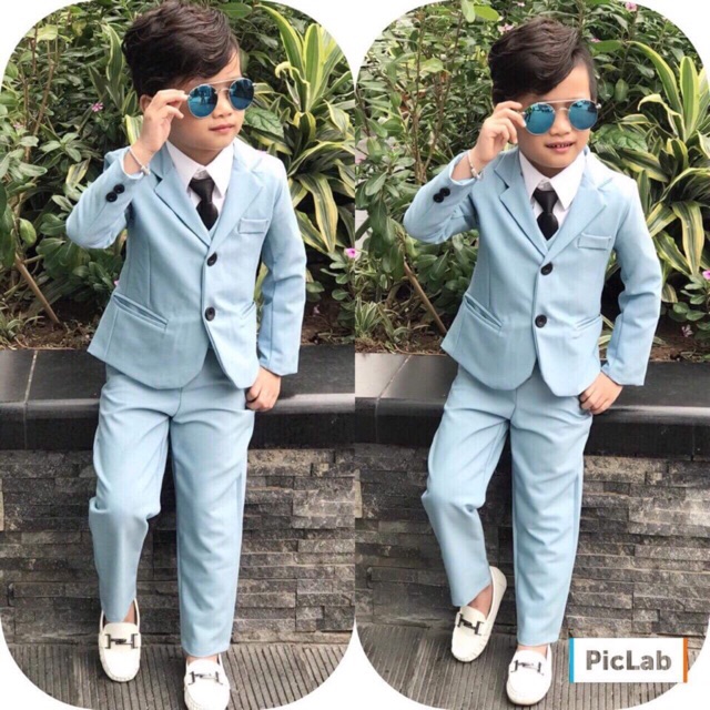 Vest xanh cho bé trai