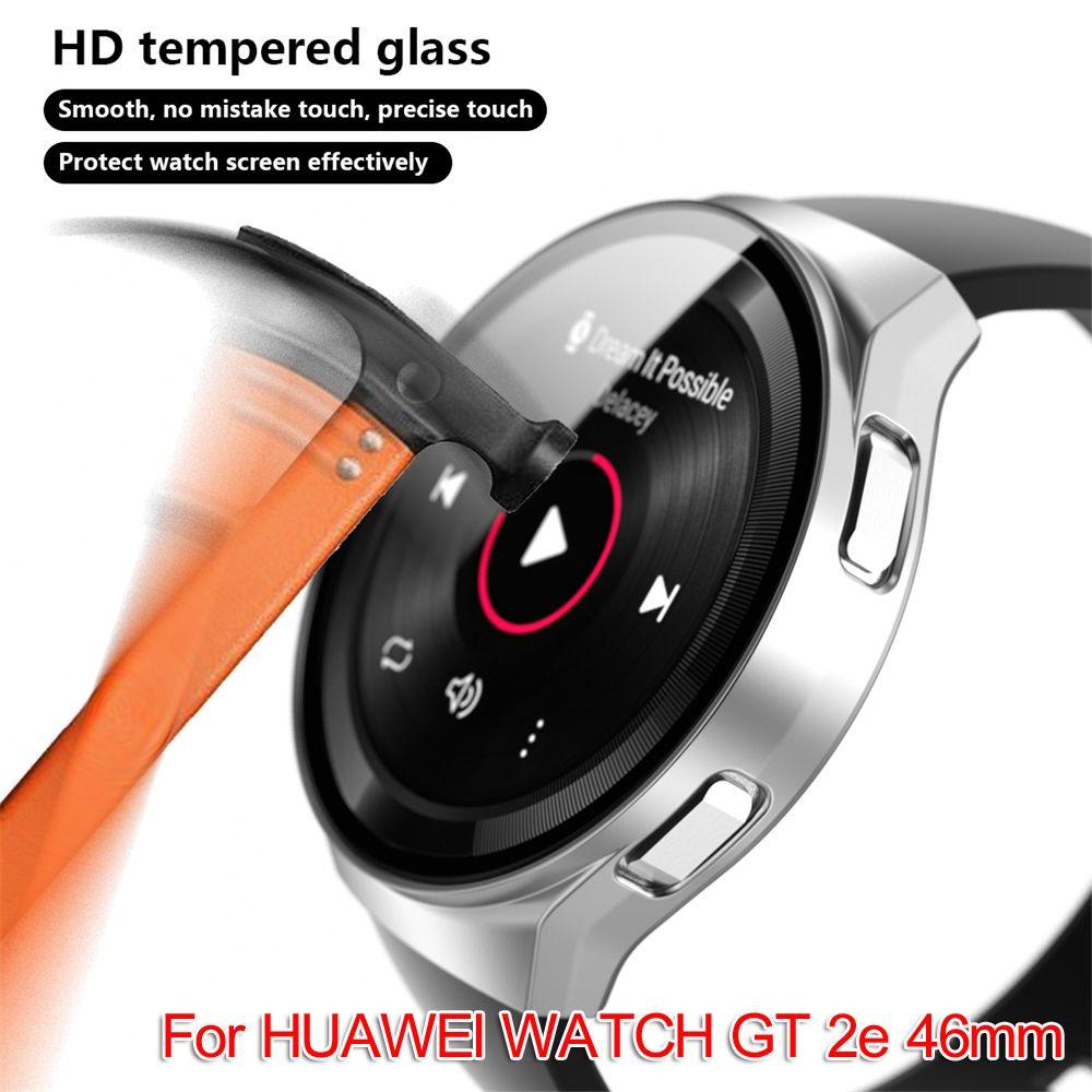Ốp Bảo Vệ Mặt Đồng Hồ Bằng PC Cứng Nhám 9H Kèm Kính Cường Lực Cho HUAWEI WATCH GT 2e 46mm
